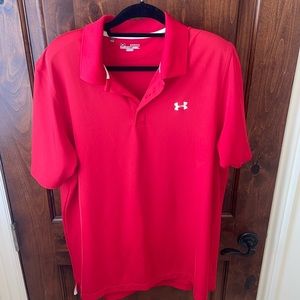 XL Red Under Amour Golf Shirt